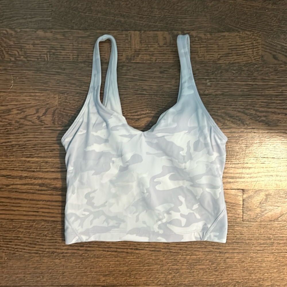 Lululemon white camp aligned tank